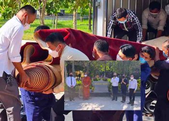 ជាទឹកប្រទ័យដ៏ល្អក្នុងការធ្វើបុណ្យ! “សូហ្វីតែល” ប្រគេនកម្រាលព្រុំយ៉ាងច្រើនជូនវត្ត “គល់ទទឹង”