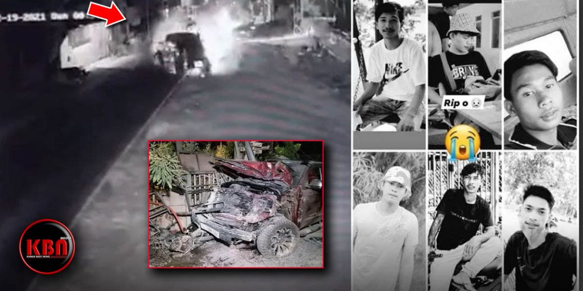 បុណ្យស.ពលា.ន់ពេញភូមិក្រោយក្រុមក្មេងស្ទាវជិះដេ.ញគ្នា ប៉ះរថយន្តធំបុករះយ៉ាងសាហា.វ ស្លា.ប់៥នាក់