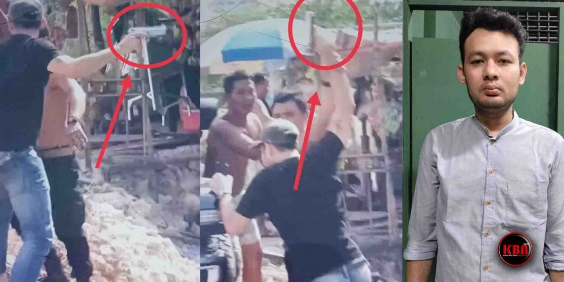 សមត្ថកិច្ចចាប់បានហើយ ជនទំនើងទាញកាំភ្លើងបាញ់រះធ្វើឱ្យផ្អើលប្រជាពលរដ្ឋ ក្រោយទាស់គ្នារឿងគ្រោះថ្នាក់ចរាចរណ៍