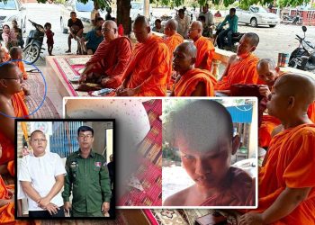 ទីបំផុត គ្រូសូត្រឆ្វេងយកចានបោកព្រះកេសទាល់តែបែករបួសធ្ងន់ធ្ងរឡើងសាហាវនោះ ត្រូវចាប់សឹកនិងប្រគល់ដល់សមត្ថកិច្ចហើយ (មានរូបភាពពិតជនរងគ្រោះ)