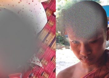 ពុទ្ធបរិស័ទភ្ញាក់ផ្អើលនៅពេលឃើញកូននេនមួយអង្គ ត្រូវគ្រូសូត្រឆ្វេងយកចានបោកព្រះកេសទាល់តែបែករបួសហូរឈាមគួរឱ្យសង្វេក (មានរូបភាពពិត)