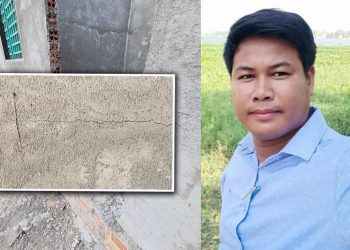 បែកធ្លាយរឿងបុគ្គលិកទីផ្សារក្រុមហ៊ុនចាក់បេតុង លាង ខៃសុភ័ណ្ឌ Dragon City យកបេតុងសល់គ្មានគុណភាពចាក់គ្រឹះផ្ទះបីជាន់