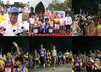 ទិវារត់ប្រណាំងម៉ារ៉ាតុងអន្ដរជាតិចក្រភពអង្គរមានមហាជនចូលរួមយ៉ាងច្រើនសន្ធឹកបង្ហាញការគាំទ្រដល់វីរកងទ័ពជួរមុខនិងជនភៀសសឹក