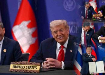 ដឹងការពិតហើយ! លោក ត្រាំ បញ្ជារឱ្យដូរកៅអីថៃដាក់សម្តេច ហ៊ុន ម៉ាណែត មកអង្គុយក្បែរវិញ (មានវិឌីអូបញ្ជាក់)