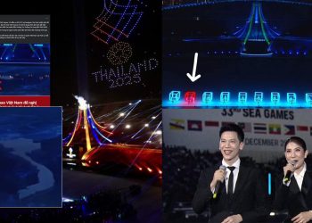 អស់ពីកម្ពុជានិងឥណ្តូនេស៊ី ពេលនេះ វៀតណាម ឆេះដុំខ្លាំងដែរក្រោយម្ចាស់ផ្ទះថៃ ដាក់ផែនទីមិនត្រឹមត្រូវក្នុងពិធីបើកការប្រកួតស៊ីហ្គេមលើកទី៣៣ឆ្នាំ២០២៥ (នេះភាពកម្សោយរបស់ថៃ)