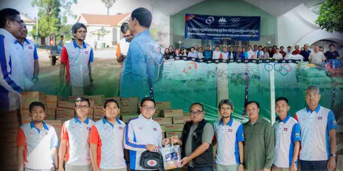 IOC និង OCA យកអំណោយមនុស្សធម៌ទៅជួយជនភៀសសឹកដោយផ្ទាល់និងបង្ហាញដល់អន្តរជាតិពីកម្ពុជារងការឈ្លានពាន  