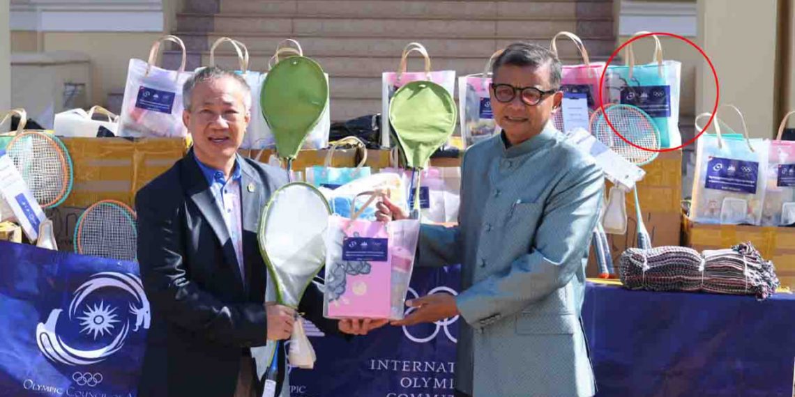 ជំនួយមនុស្សធម៌ចលនាអូឡាំពិកពី IOC និង OCA តាមរយៈក្រសួងអប់រំនឹងយកទៅជួយកុមារភៀសសឹកលើកទឺកចិត្តកុំបន្តសោកសៅ